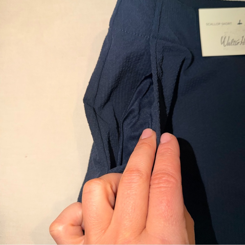 Walter Hagen Navy Scalloped Mini Skirt - Size 4 - Picture 5 of 9